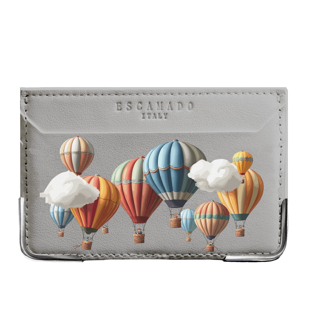 Hot air balloons - Leather Card Wallet