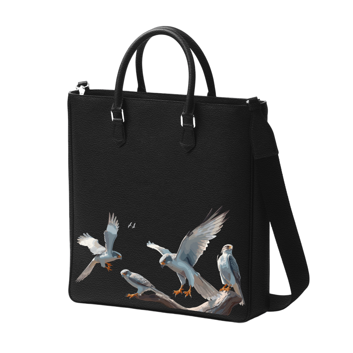 Tall Tote - Silver Falcon