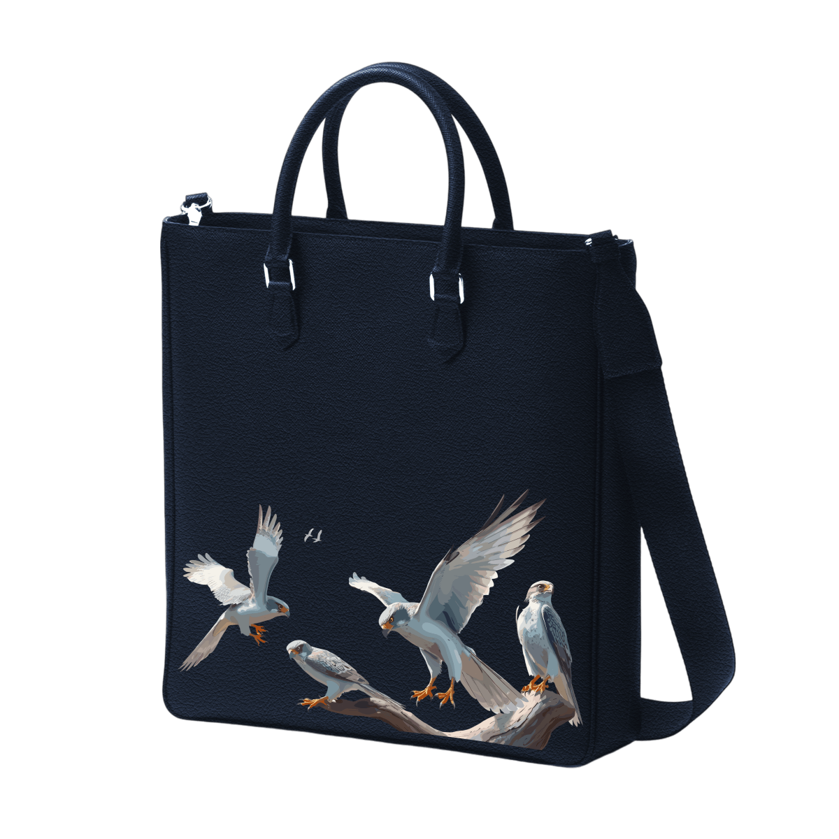 Tall Tote - Silver Falcon