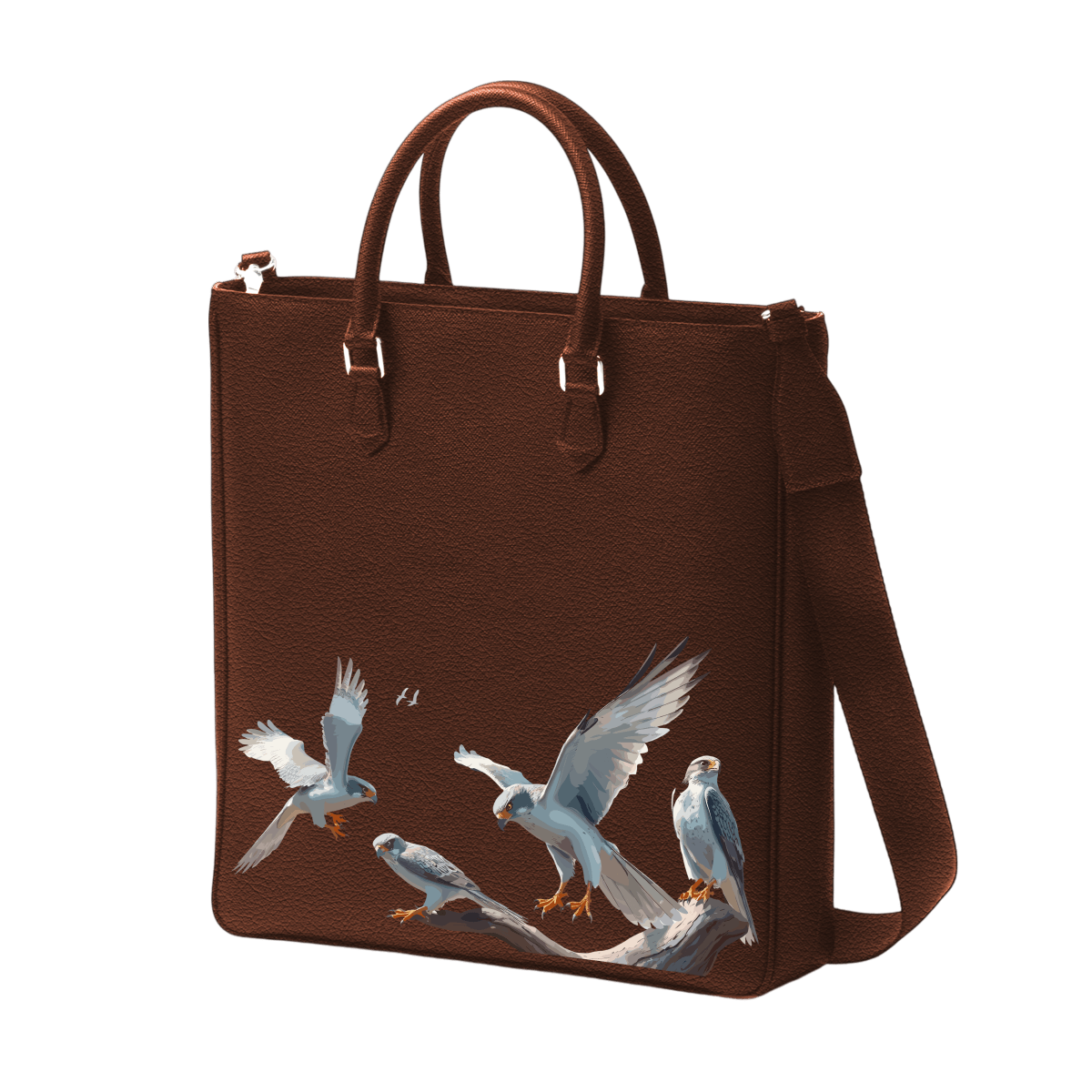 Tall Tote - Silver Falcon