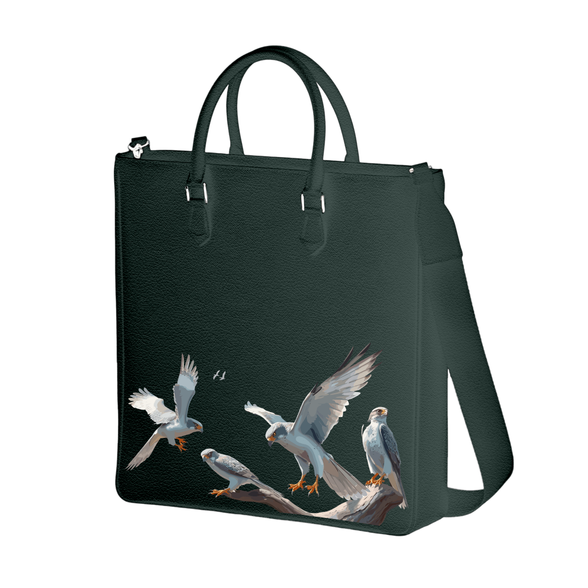 Tall Tote - Silver Falcon