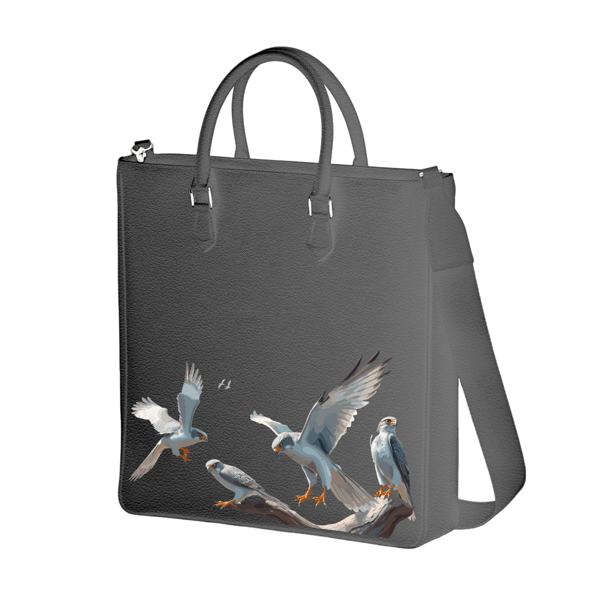 Tall Tote - Silver Falcon
