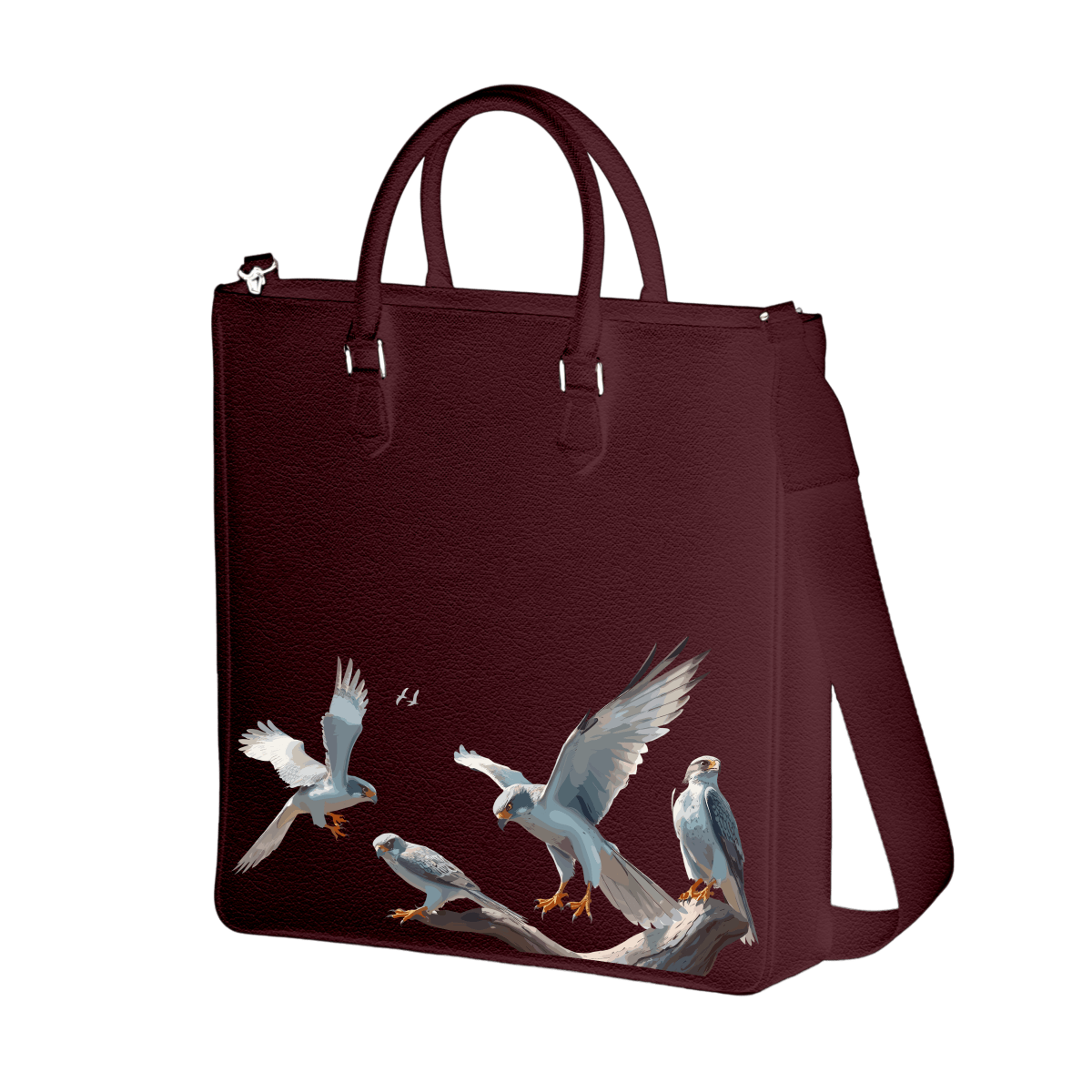 Tall Tote - Silver Falcon