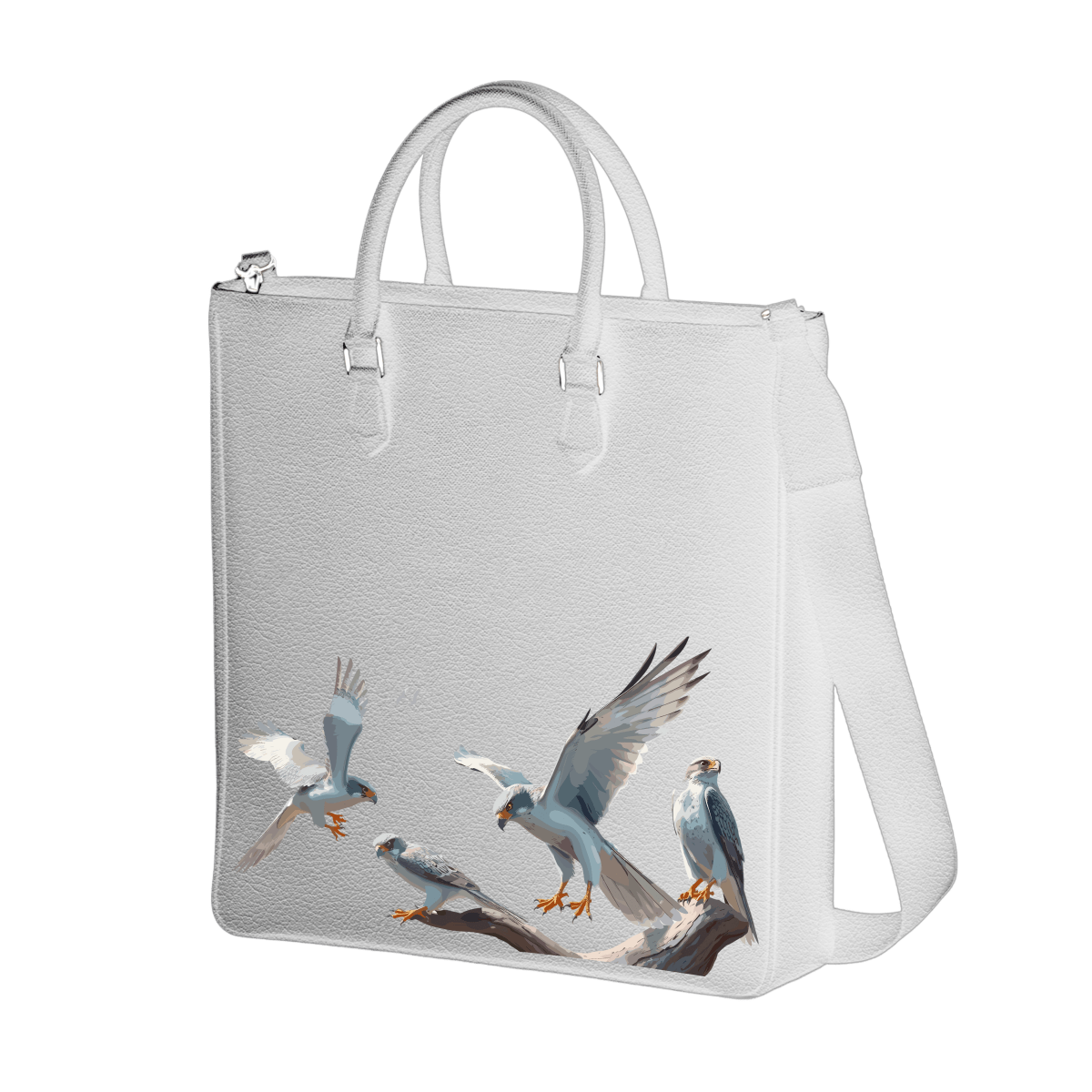 Tall Tote - Silver Falcon