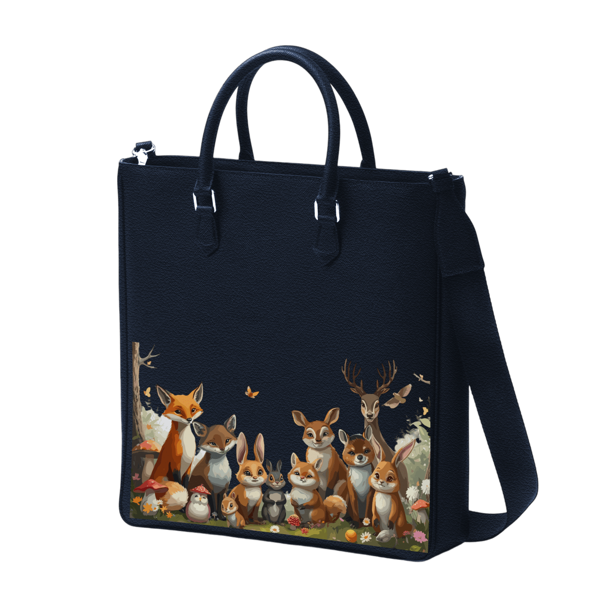 Tall Tote - Wood Wildlife