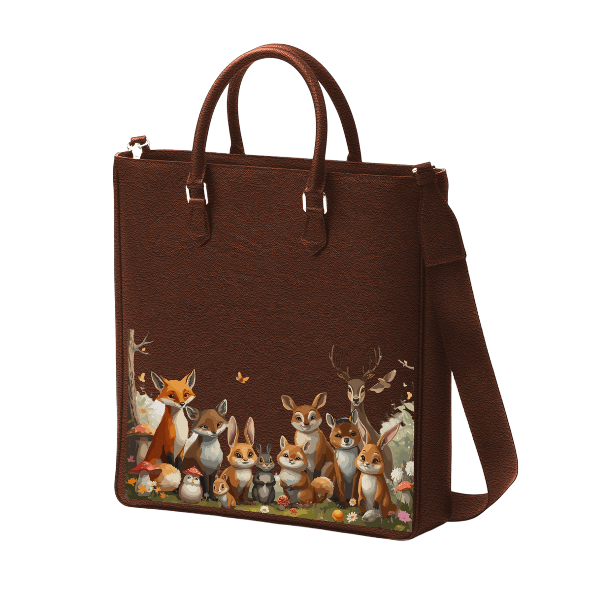 Tall Tote - Wood Wildlife