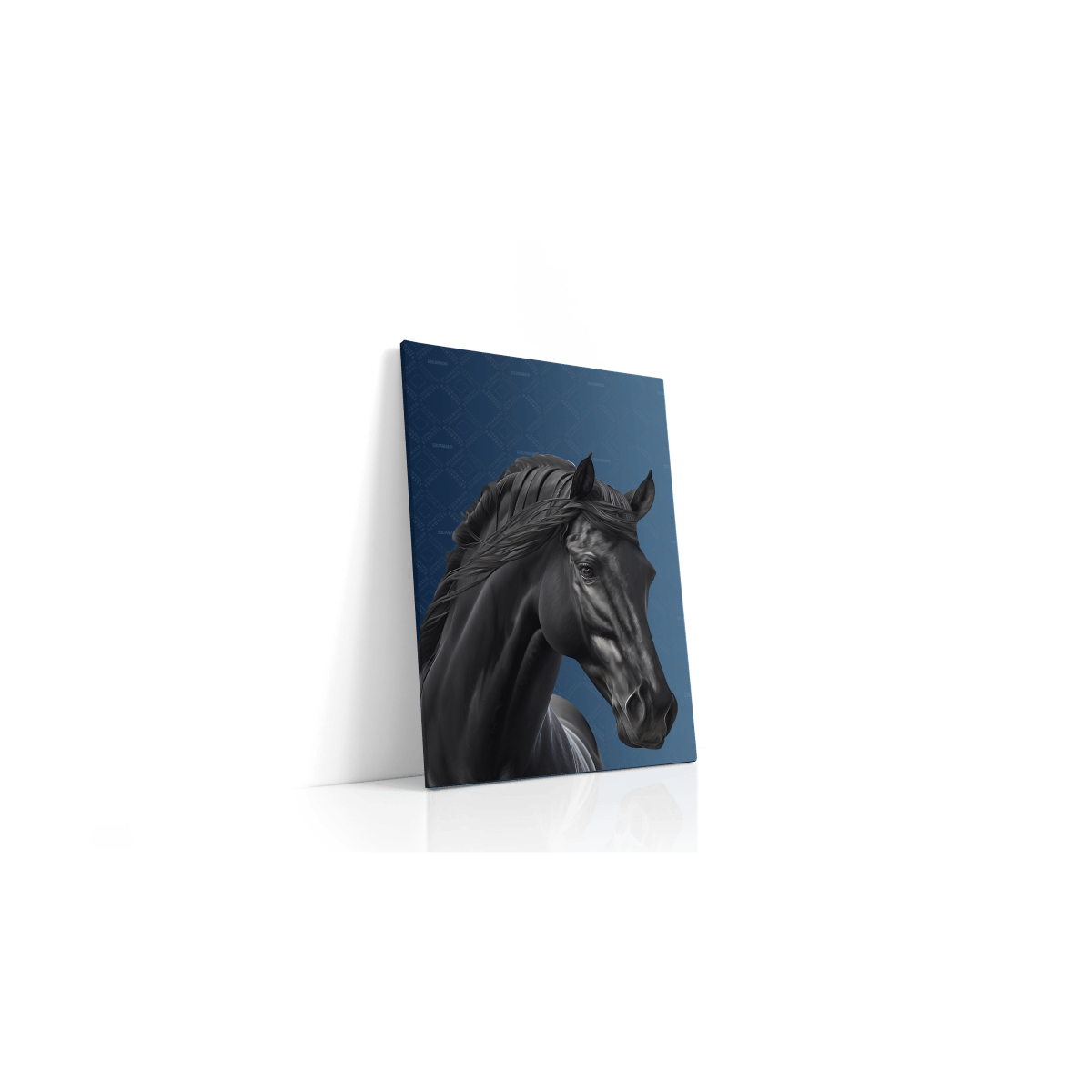 Animal Canvas - Black Horse