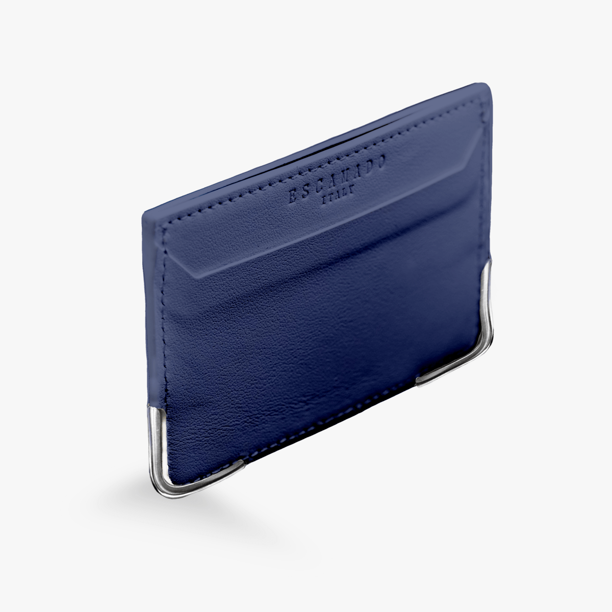 الكلاسيكيات الزرقاء - محفظة بطاقات جلدية