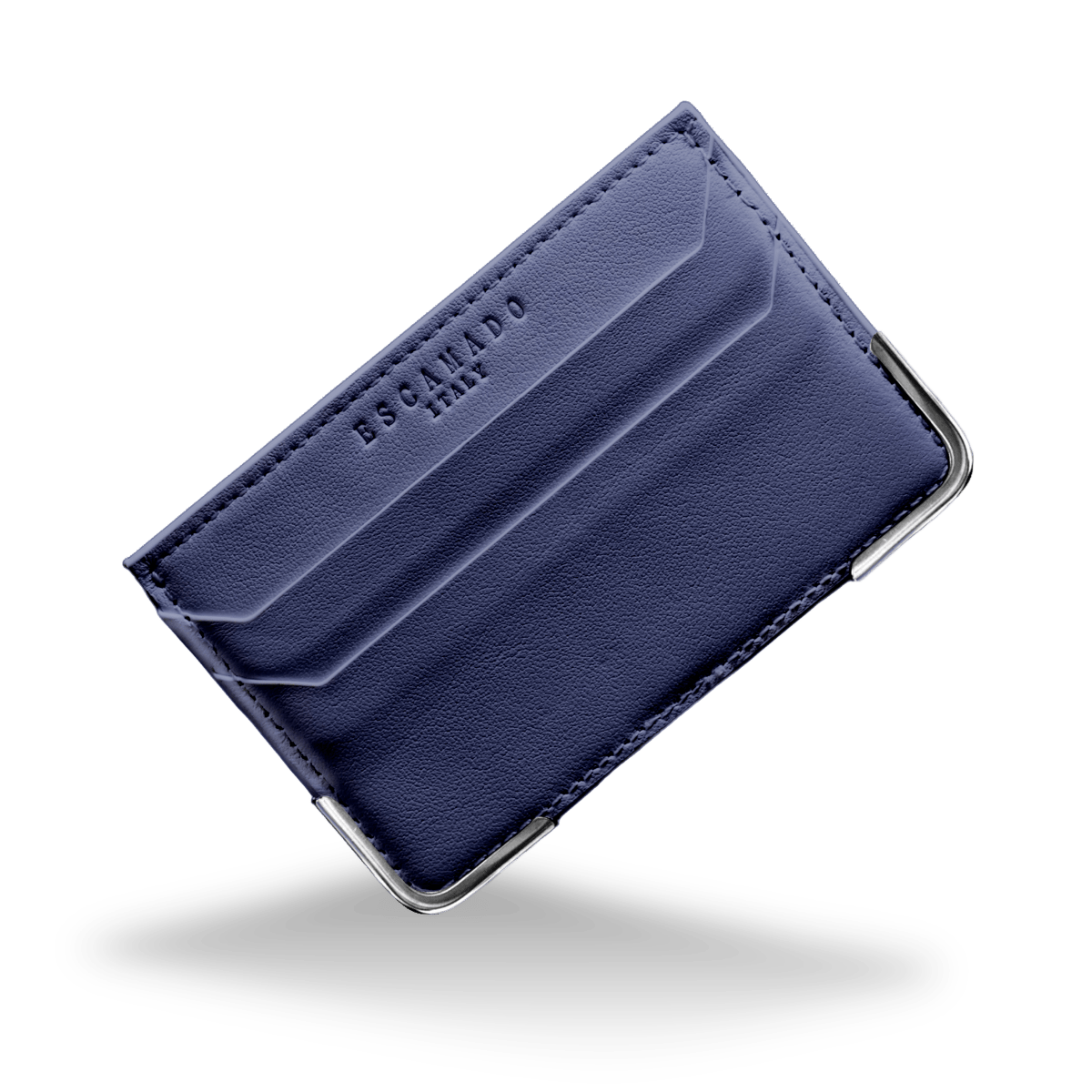 الكلاسيكيات الزرقاء - محفظة بطاقات جلدية