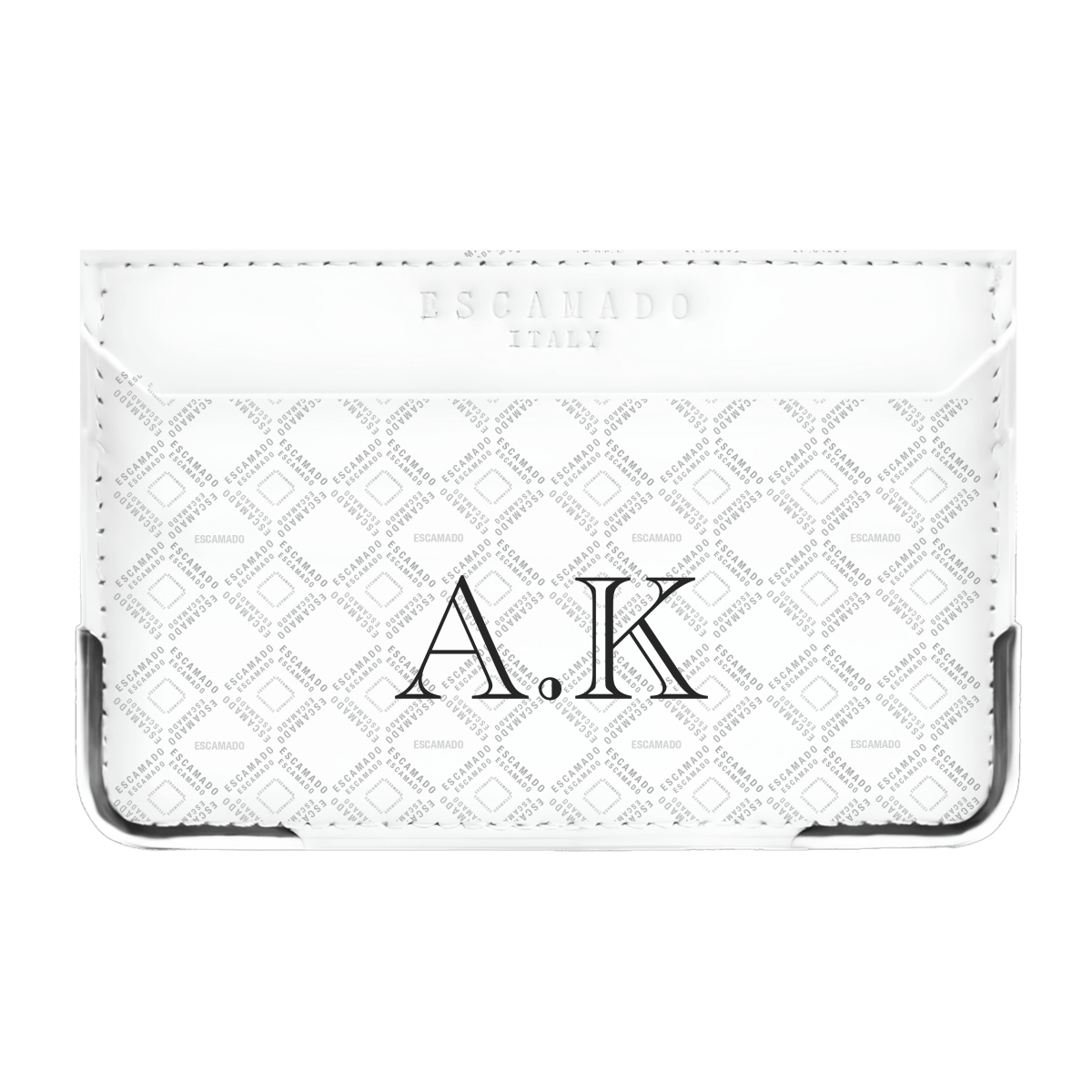 Name Initials Leather Card Holder
