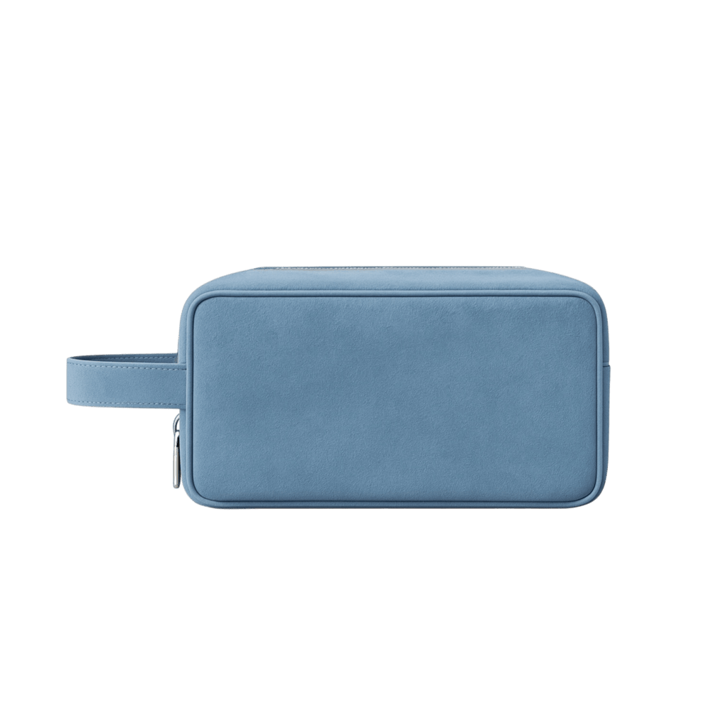 Kit Pouch Suede - Baby Blue