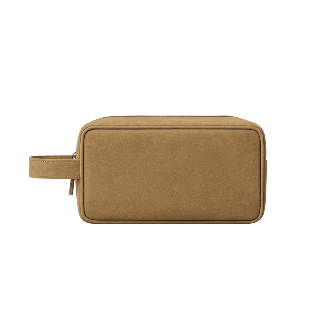 Kit Pouch Suede - Tan