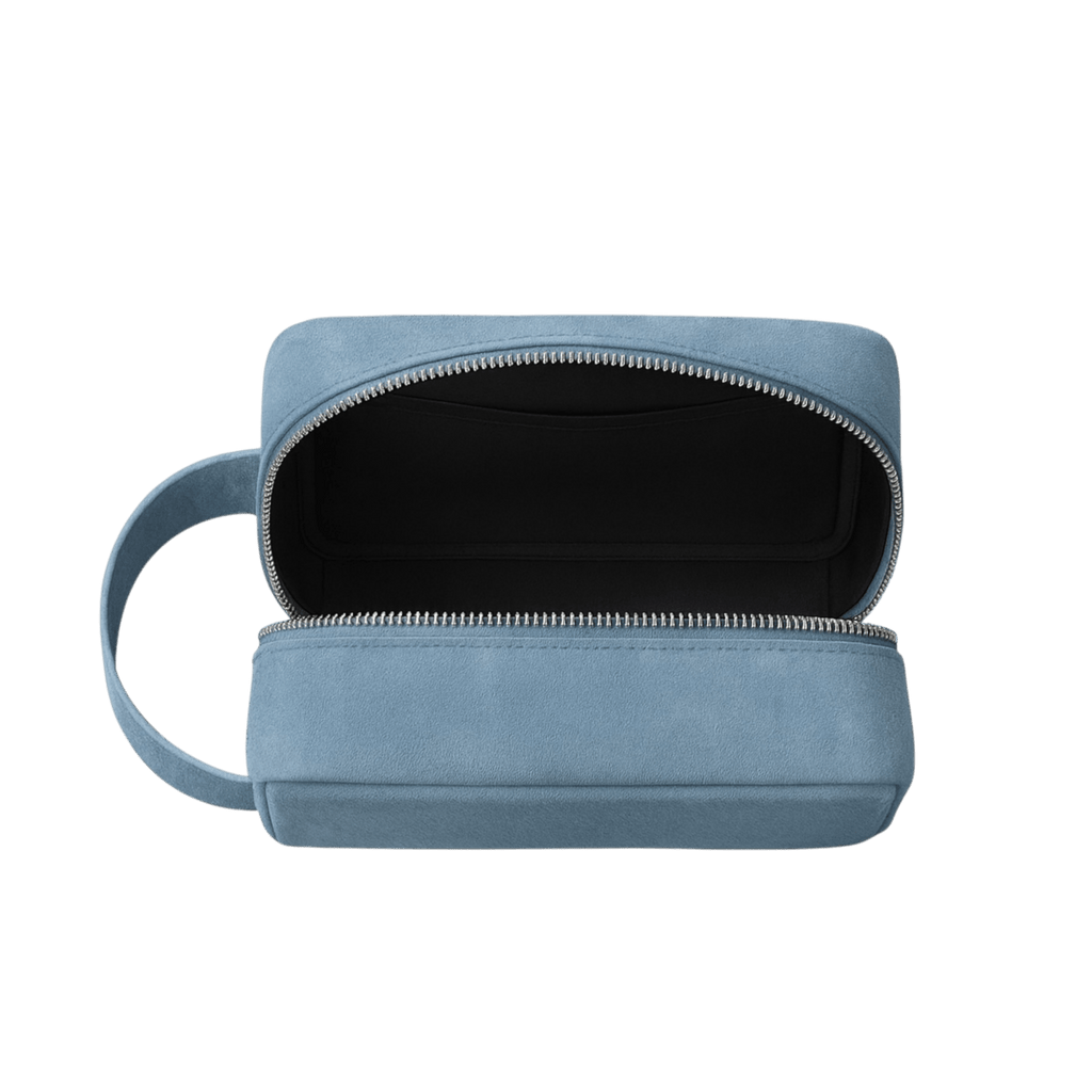 Kit Pouch Suede - Baby Blue