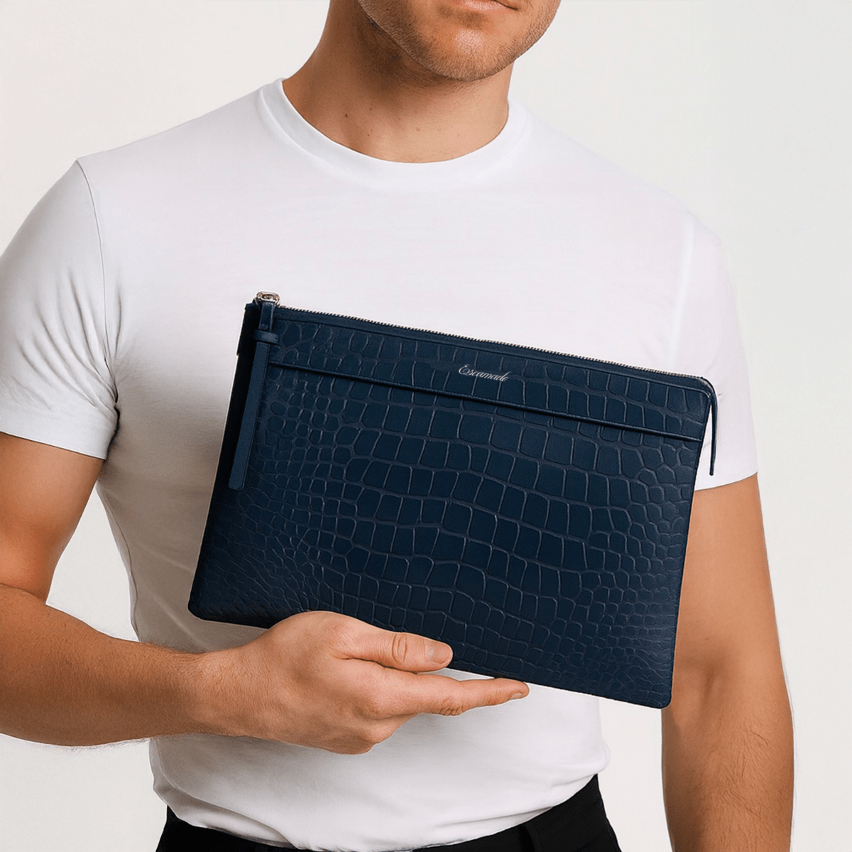 Nomad Pouch Croc - Essentials Blue
