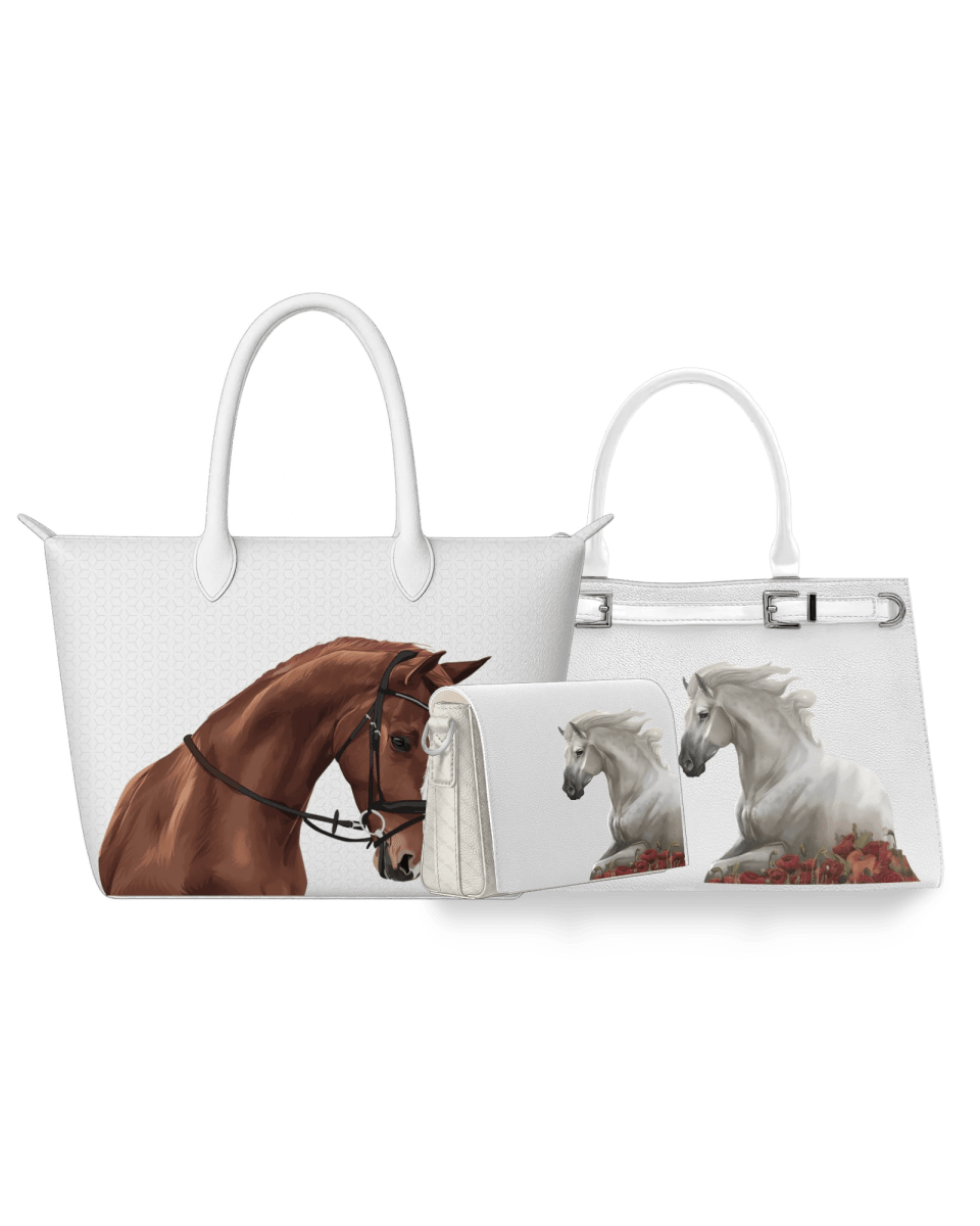 Horse + Rose Horse  - Tote BUNDLE