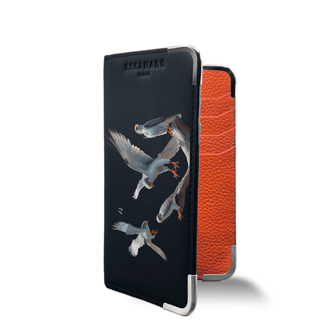 Silver Falcon - Leather Long Wallet – Escamado