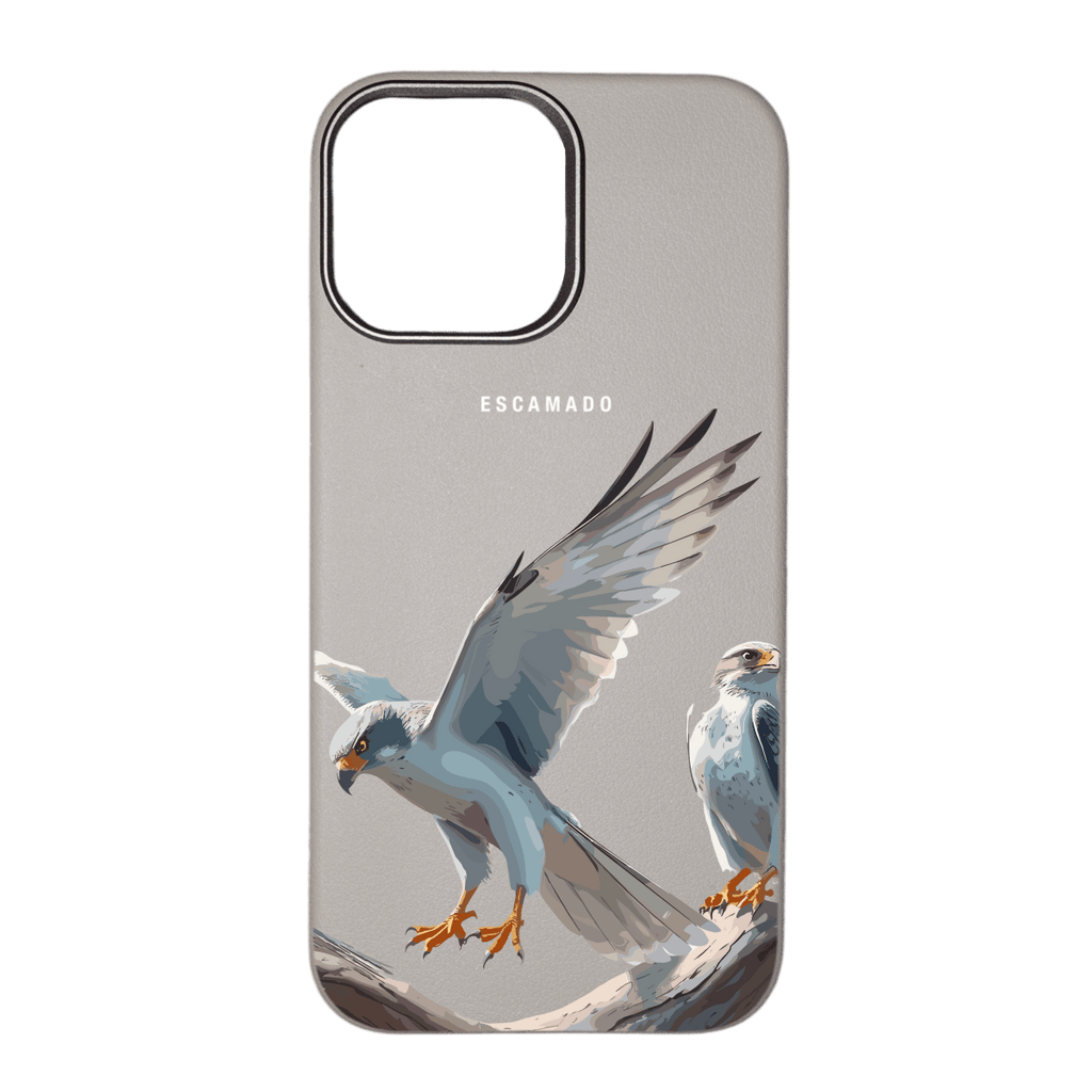 Silver Falcon - Leather iPhone Case
