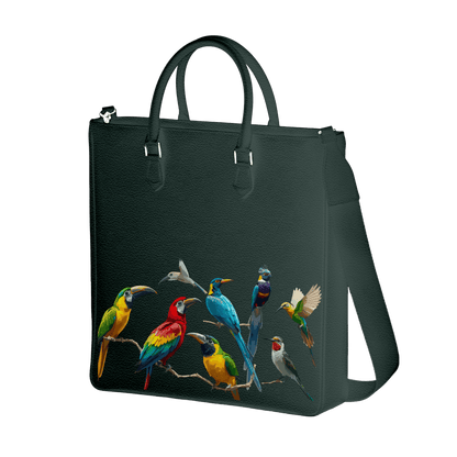 Tall Tote - Exotic Birds