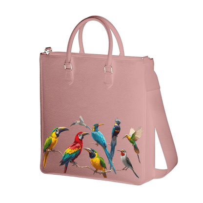Tall Tote - Exotic Birds