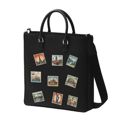 Tall Tote - Travel Stamp