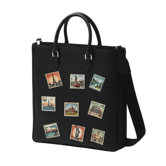 Tall Tote - Travel Stamp