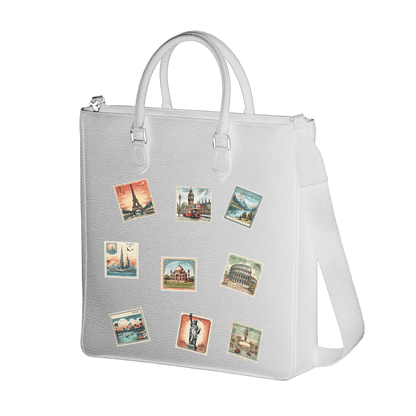 Tall Tote - Travel Stamp