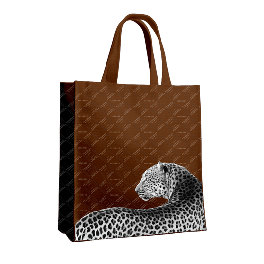 Tote Leather - Leopard