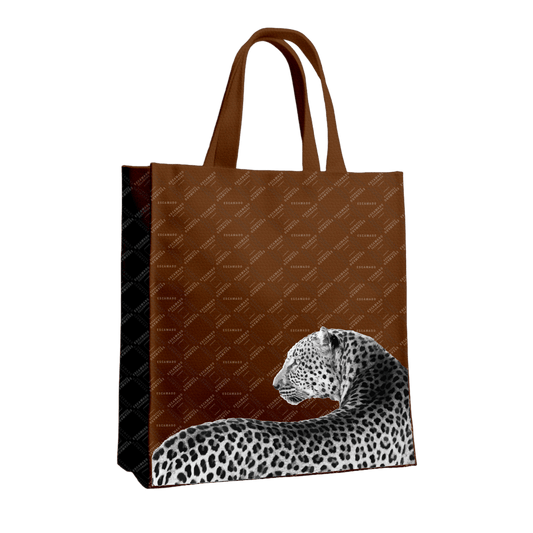 Tote Leather - Leopard