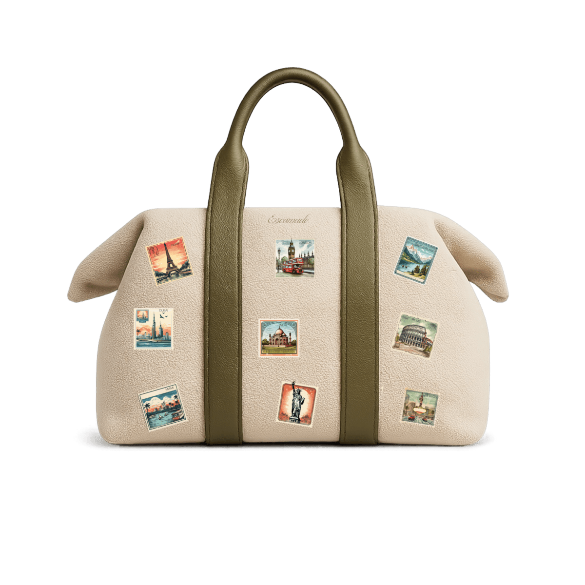 Travel Bag 45 JUTE - Travel Stamp