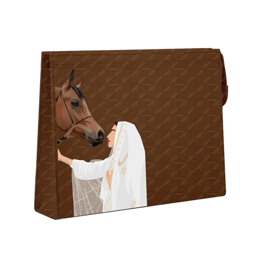 Travel Pouch Leather - Lady Horse