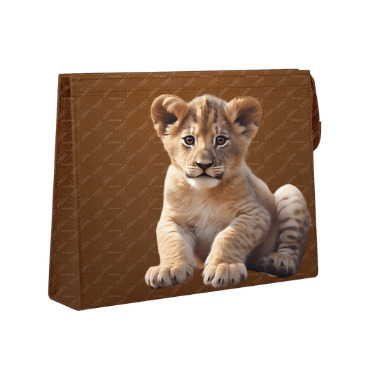 Travel Pouch Leather - Lion Cub
