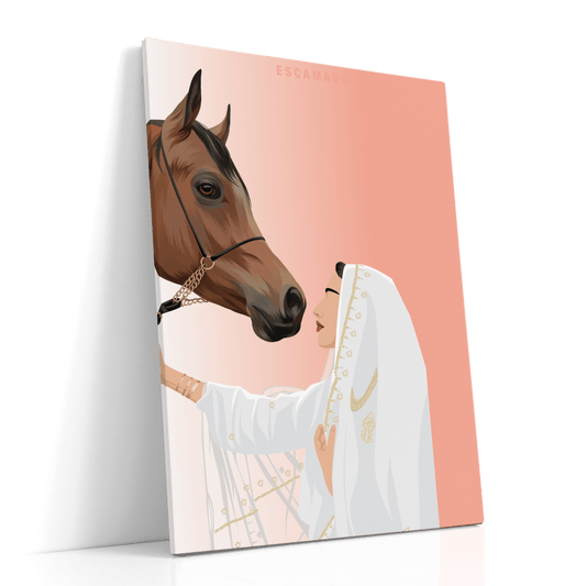 Animal Canvas - Horse Lady