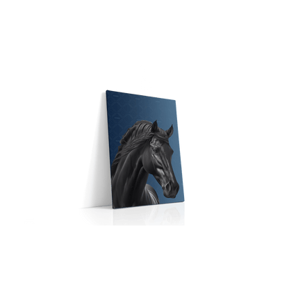 قماش الحيوان - الحصان الأسود