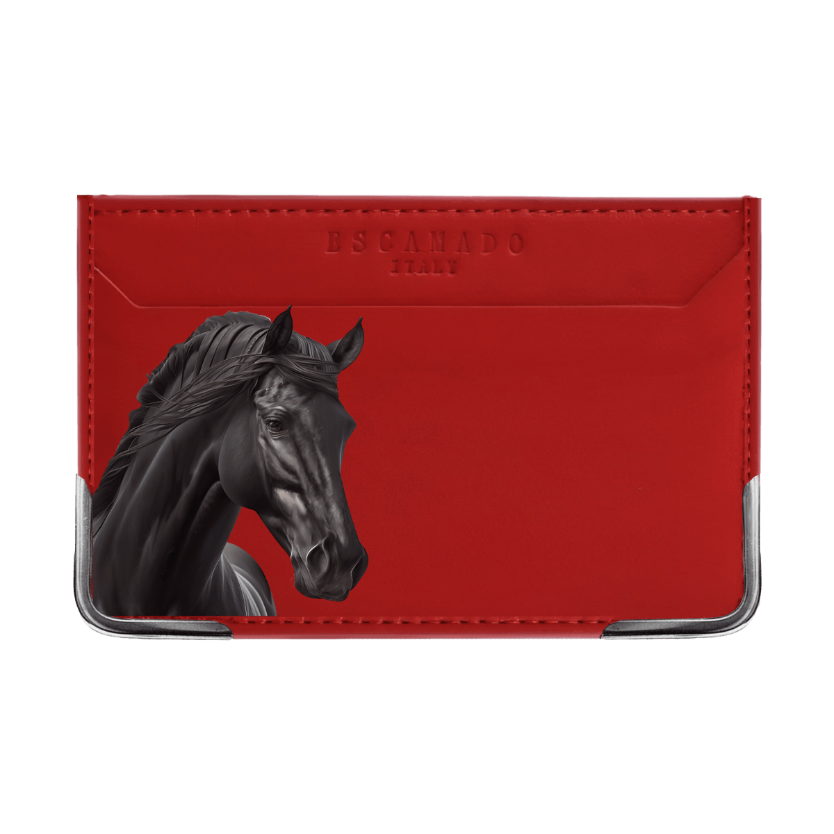 Black Horse - Leather Card Holder