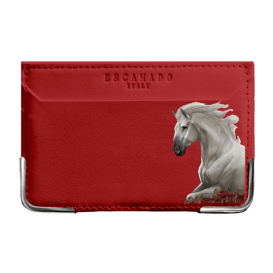 Rose Horse - Leather Card Holder