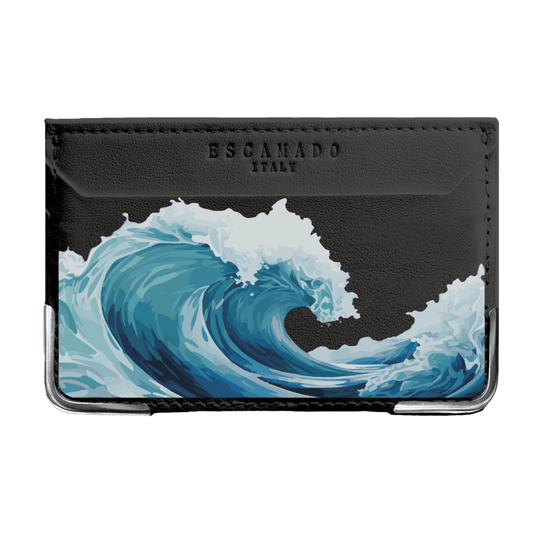 Waves - Leather Card Wallet