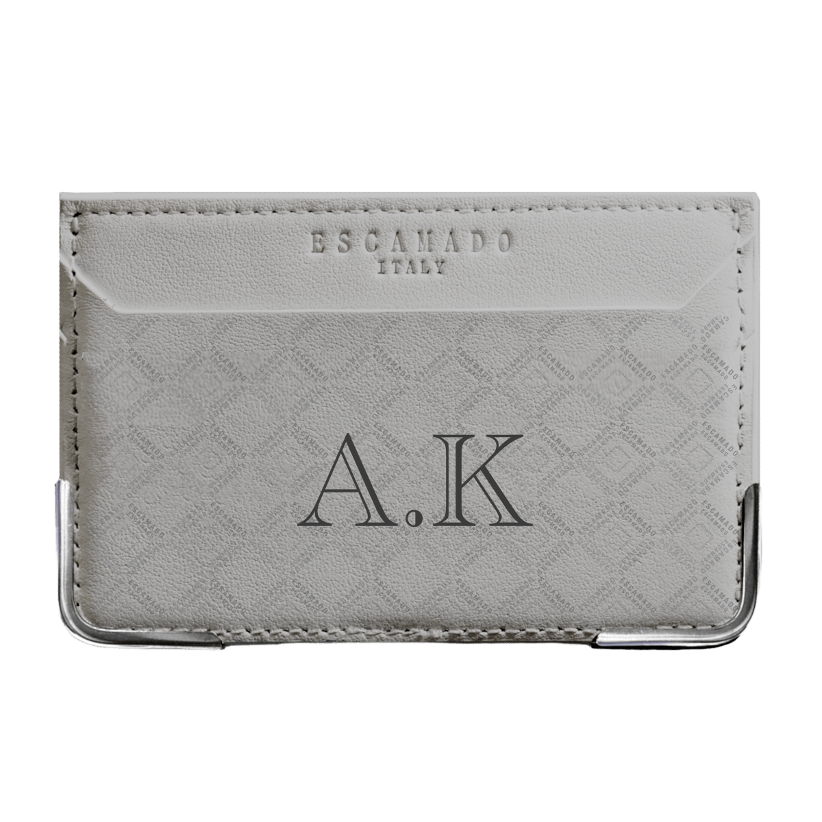 Name Initials Leather Card Holder