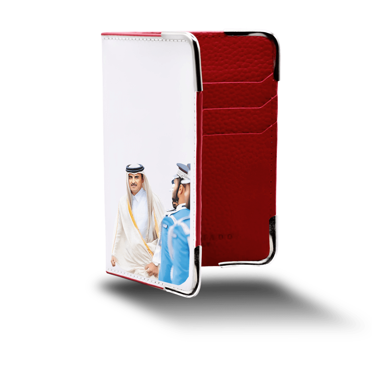 Qatar Leather Long Wallet Escamado