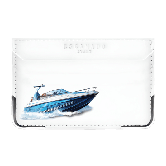 قارب سريع - محفظة بطاقات جلدية