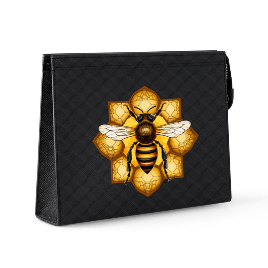 Travel Pouch Leather - Bee